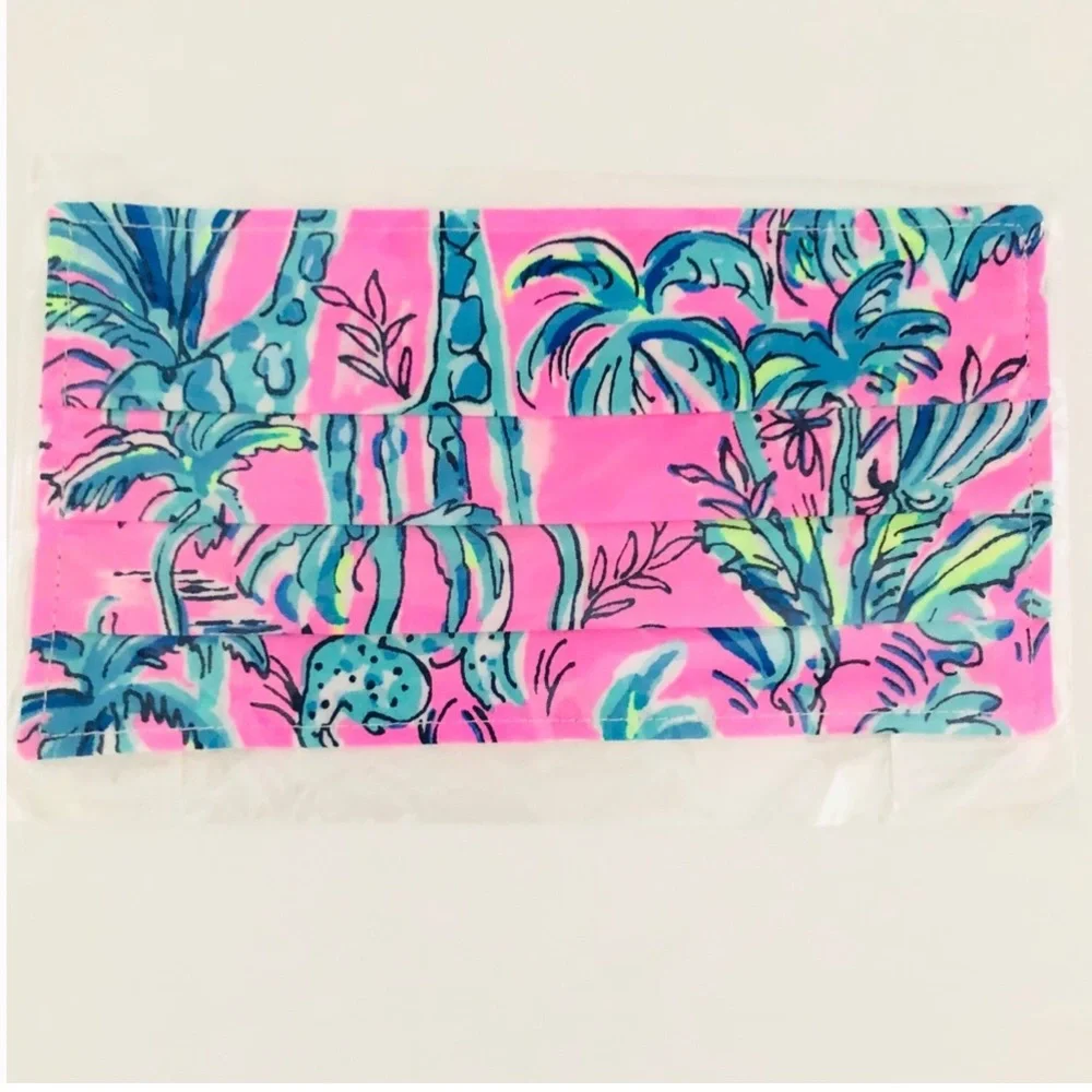 Lilly Pulitzer (3) three NWT authentic tropical face masks set of 3